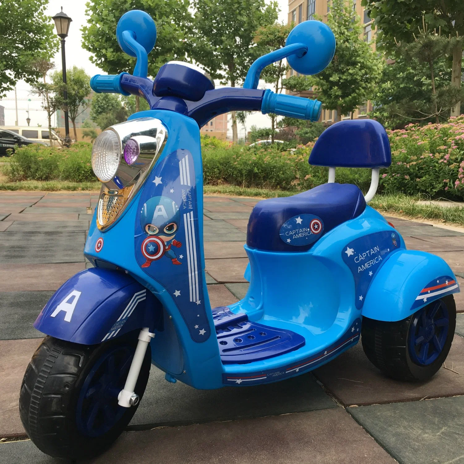 2023 Newest Design Customized Children Riding Battery Operated Tricyce Toys Kids Electric Motorcycles with Frozen Cartoon