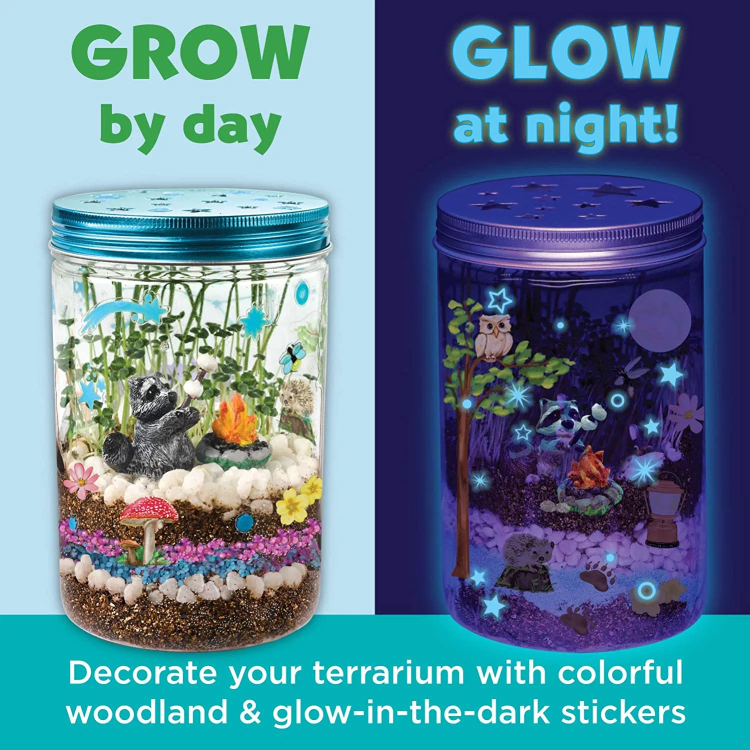 Science Creativity for Kids Grow &prime; N Glow Terrarium Kit