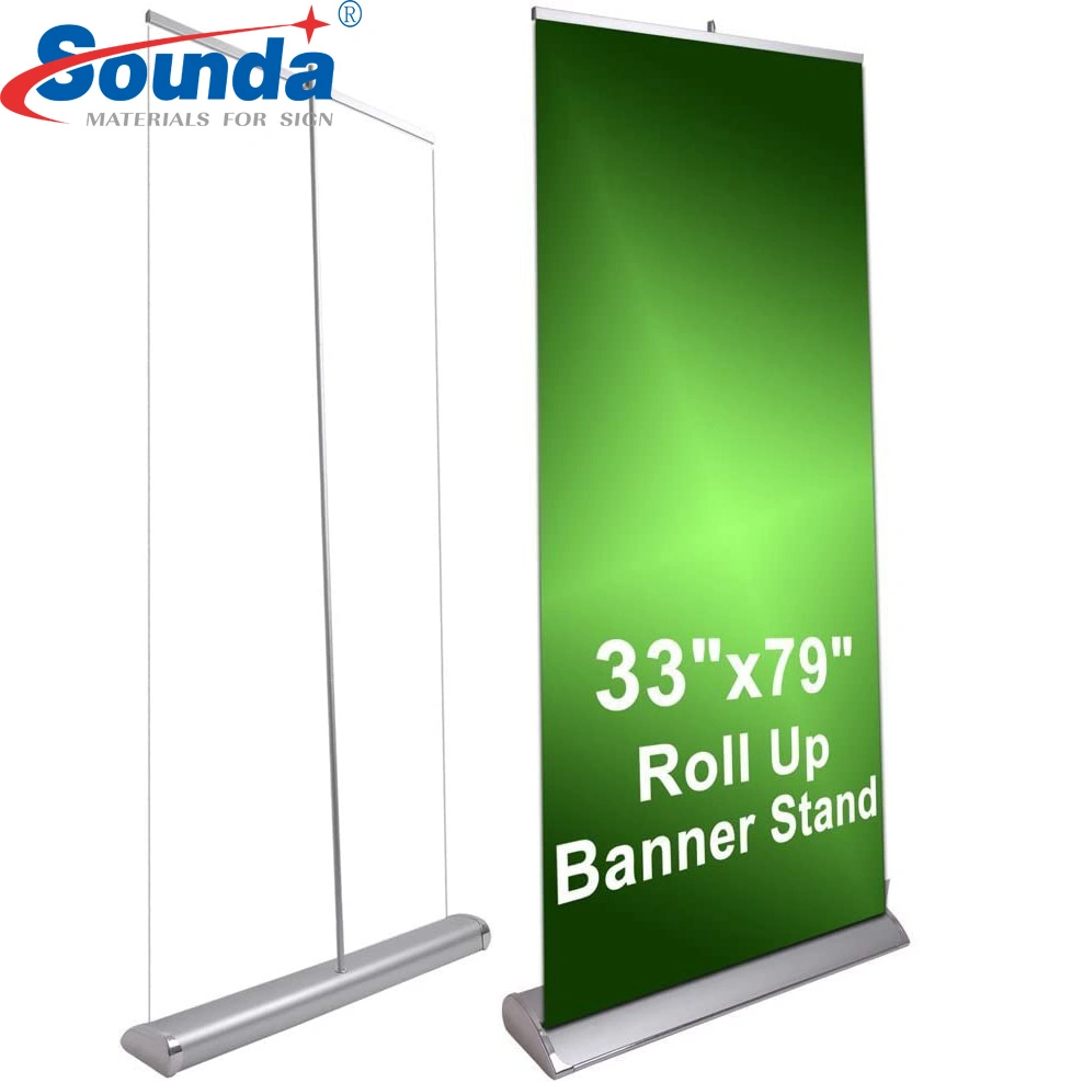 Base pesada em alumínio Roll up Banner Stand
