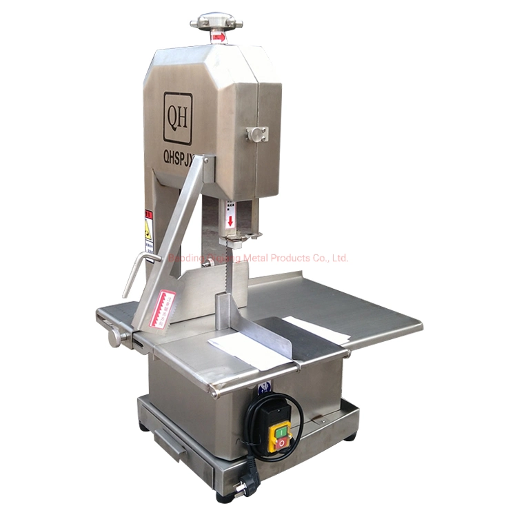 Qh260A 1,1kW máquina para picar alimentos congelados Corte de carne de altas prestaciones Máquina de aserrado de huesos precio de fábrica Hoja de esmeriladora de pescado de sierra de hueso Máquina