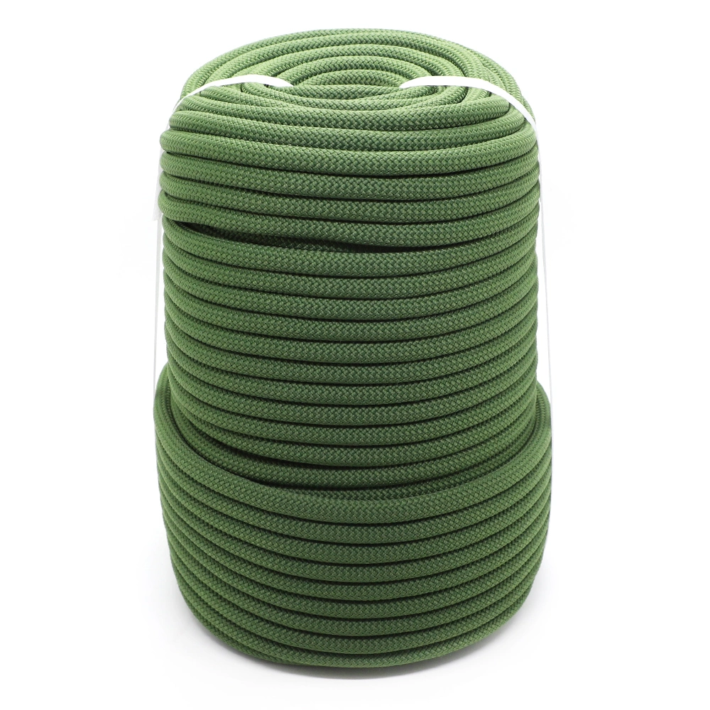 Customized 10mm Rock Climbing Double Solid Braided Polyamide Nylon Rope