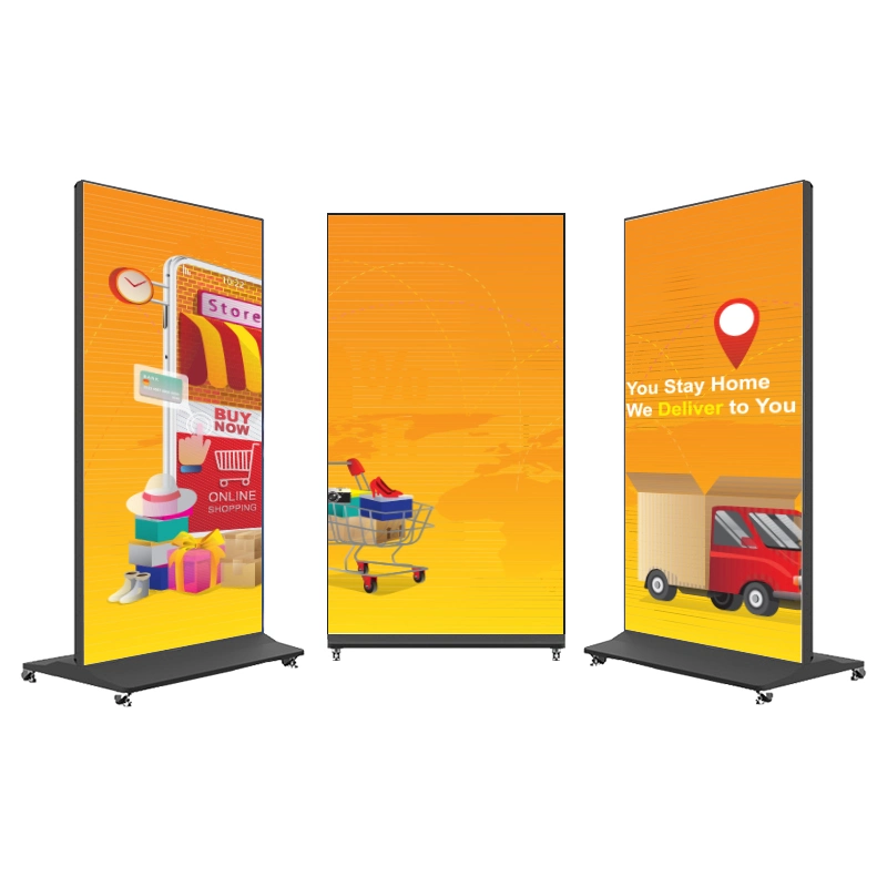 تعرض Floor Standing (الوقوف على الأرضية) شاشة عرض HD Display Totem Indoor Digital (إجمالي شاشة شاشة عرض الإعلان على شاشة اللمس بحجم 75 بوصة Kiosk