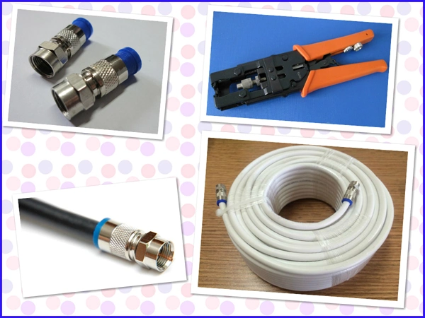 2015 New RG6 Compression RF Coaxial Connector Factory Price