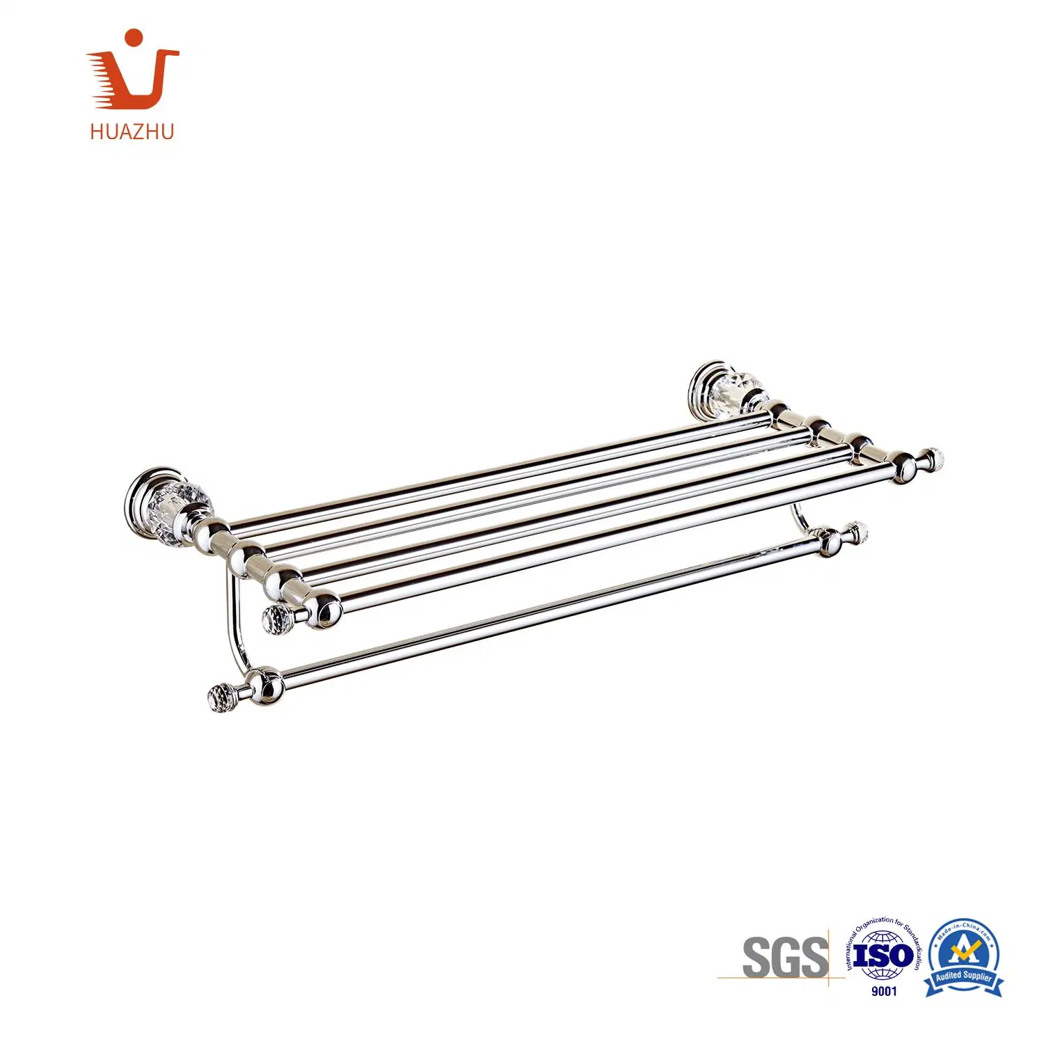 Bathroom Accessories Towel Bar with Rack Stainless Steel Bars Shelf Custom Bathroom Set