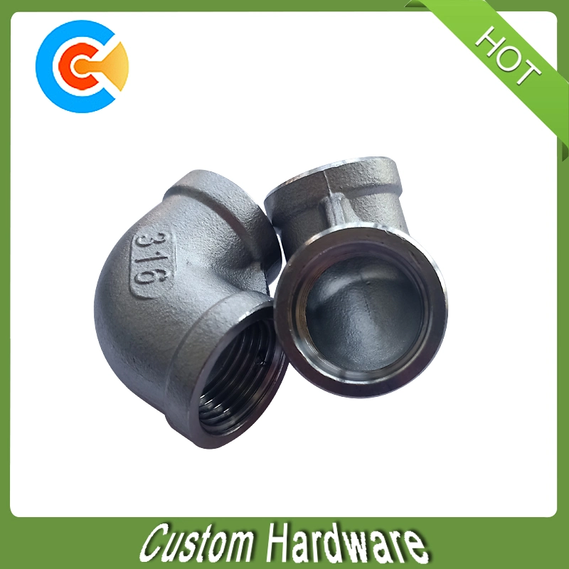 Stainless Steel 90 Degree Screwed Pipe Fitting Elbow