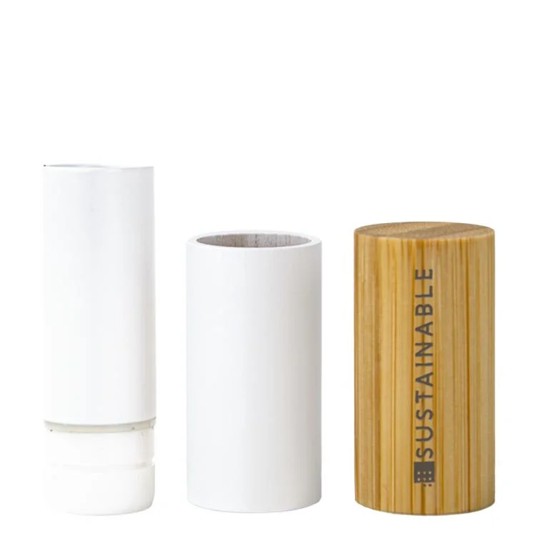 Напечатанные на заказ экологически чистые многоразовые бамбуковые контейнеры для губной помады для косметики без загрязнения