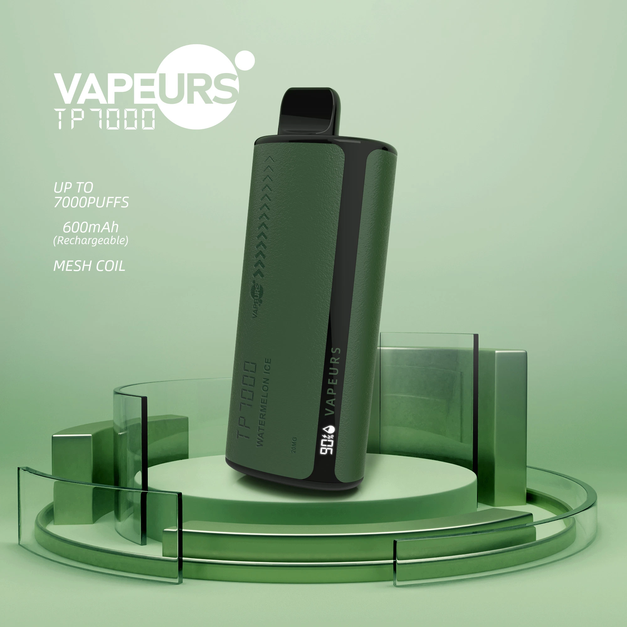 Vapeurs SP 2s Har meilleur vendeur Disposabel Vape 15ml jus 7000 8000 9000 Puffs affichage LED écran maillage bobine en gros Stylo VAPE