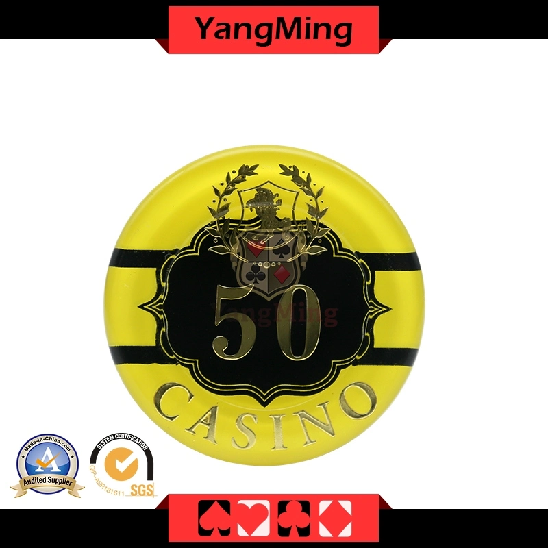 760PC nuevo diseño de fichas de juego para Casino Chip Póquer de acrílico de logotipo personalizado (YM-LCTJ003)