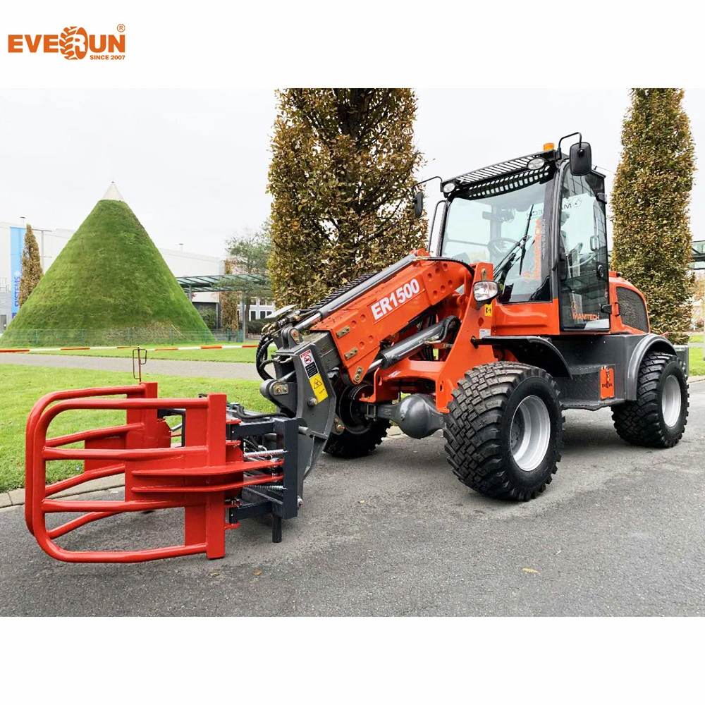 Everun CE 1.5ton Er1500 Multifunction Small Bucket Micro Front End Compact Telescopic Mini Wheel Loader