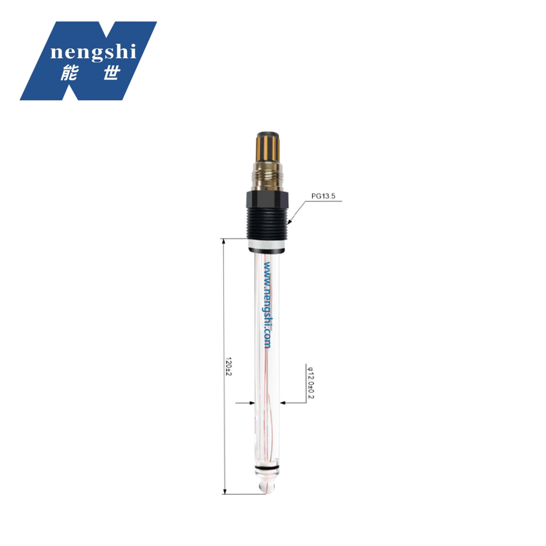 Precio de fábrica en línea Industrial electrodo de pH para alta temperatura para farmacia Fermentación