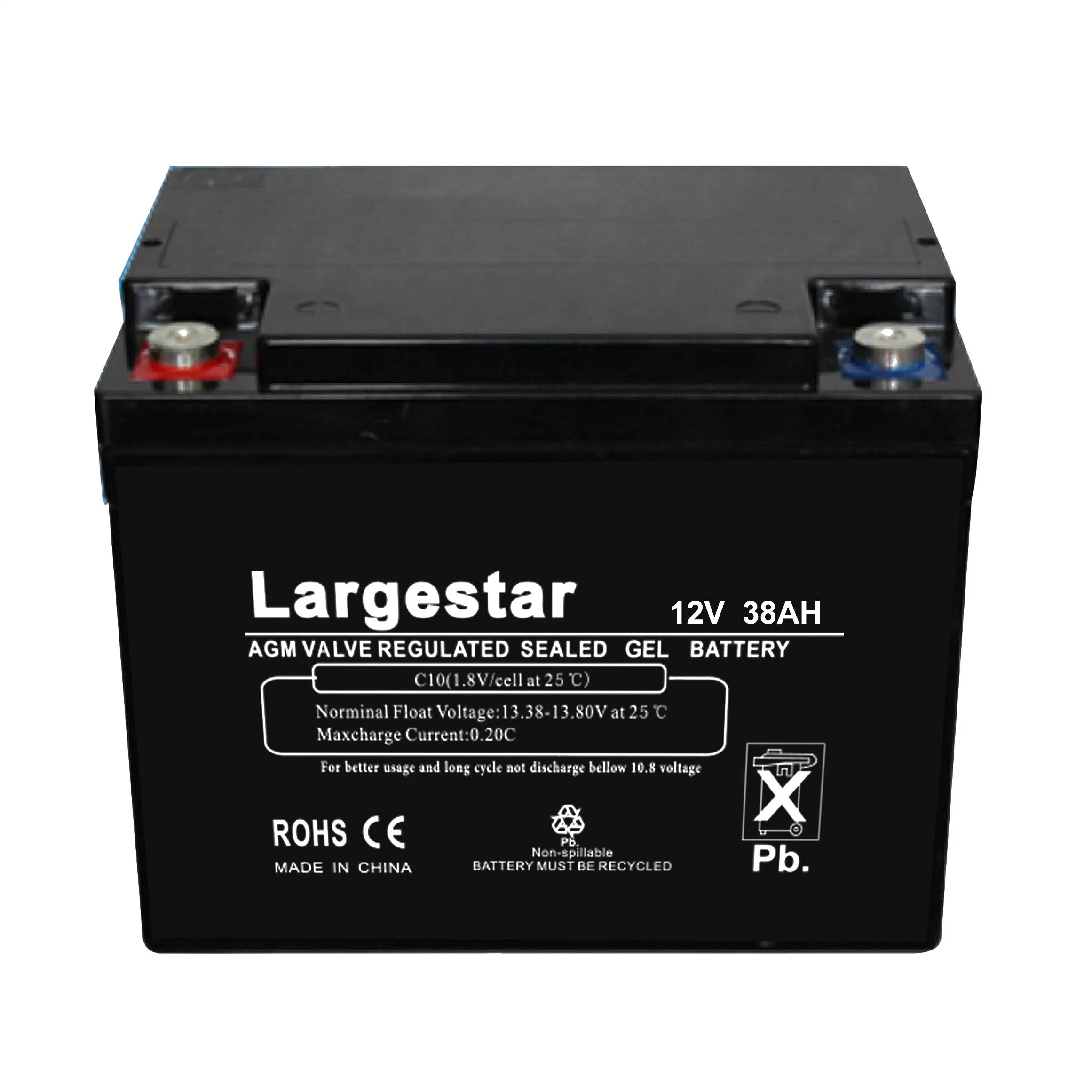 12V Electric Power Largestar/TNT/Booster 329*172*215*243mm VRLA Rechargeable Lead Acid Gel Battery 100ah