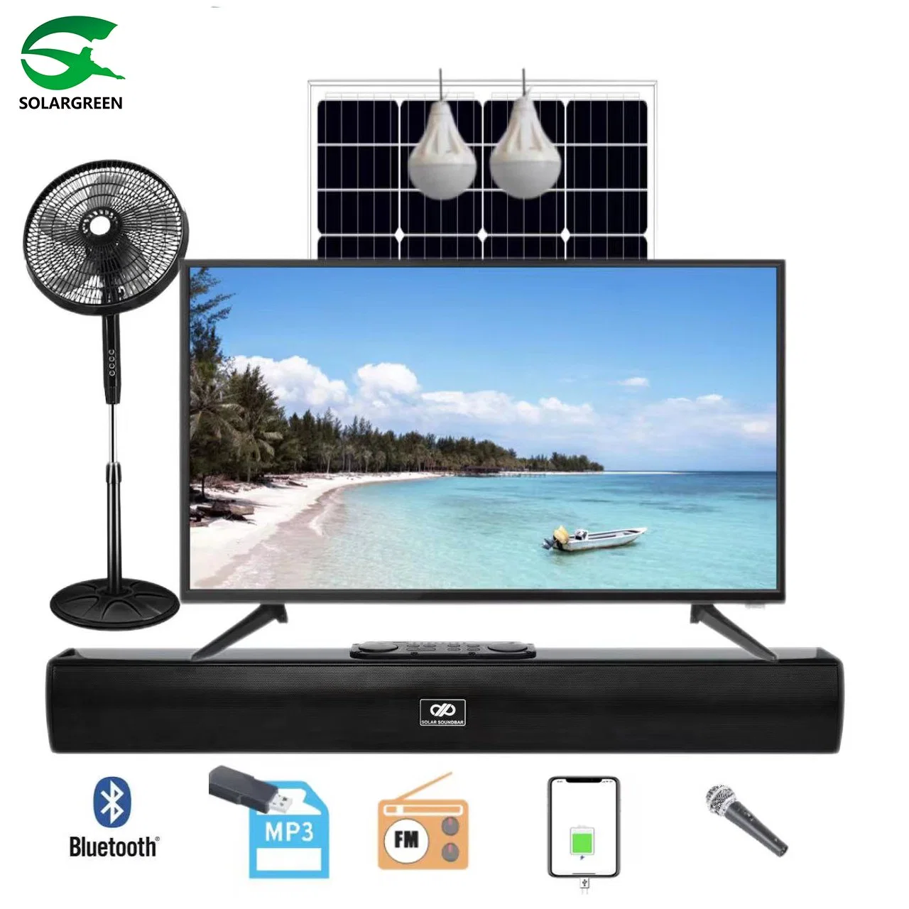 Solar LCD LED TV 32 43 Inch LCD LED Flat Screen Smart/ DVB TV Television