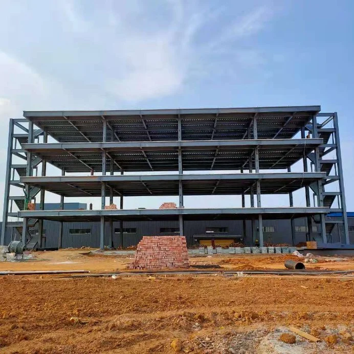 Construction de cadre léger conception de structure en acier préfabriqué usine d'atelier de plusieurs étages Bâtiment