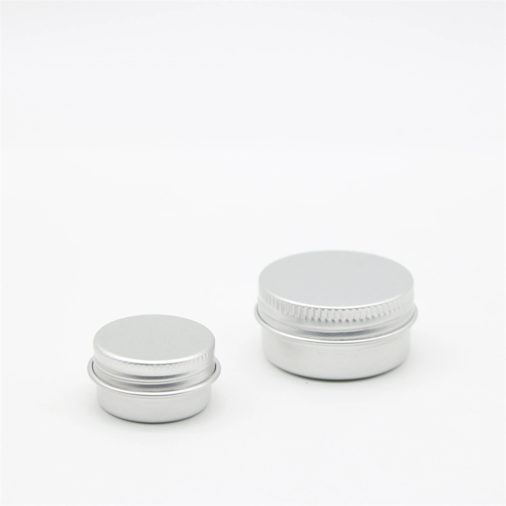 Empty Storage Container Bottle Aluminum Cosmetic Jars 5g 10g 15g 20g Silver Black Gold Metal Aluminum Tin for Face Cream Food Packaging