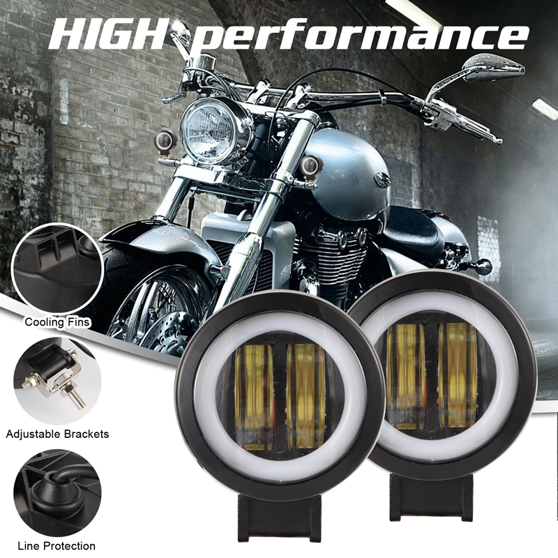 Lámpara LED moto 12V LED indicador de giro automático de luces de conducción de motocicletas coche de vuelta parte de los faros LED