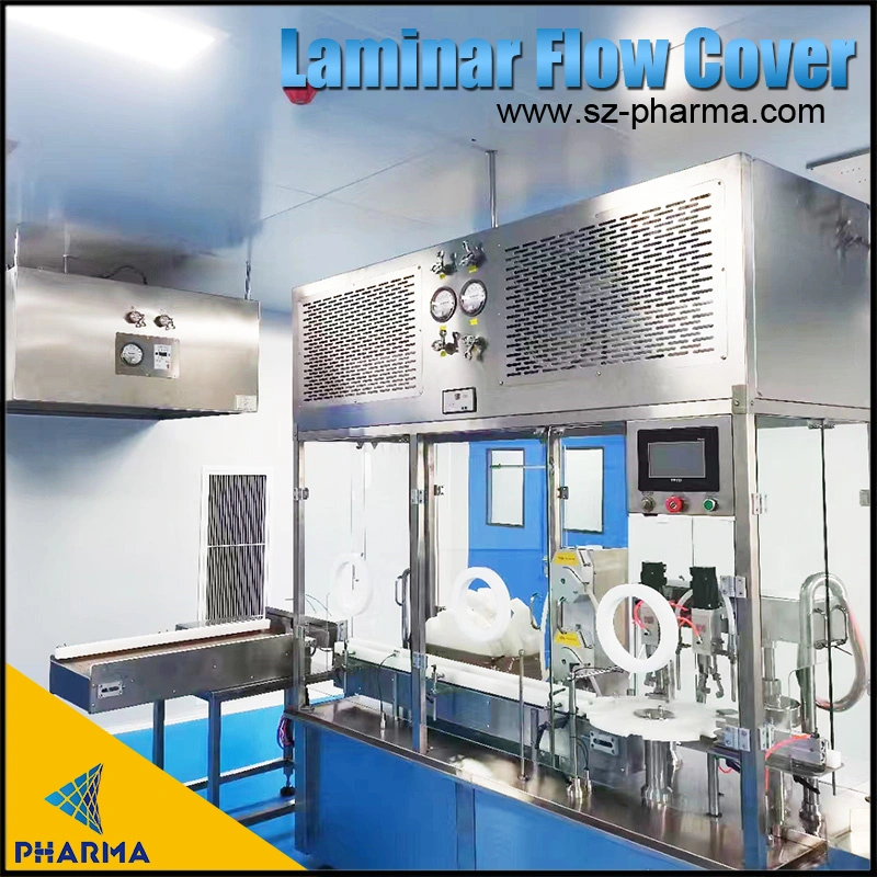 Differential Pressure Gauge Laminar Flow Hood Custom Size Laminar Flow Cover Clean Room Booth