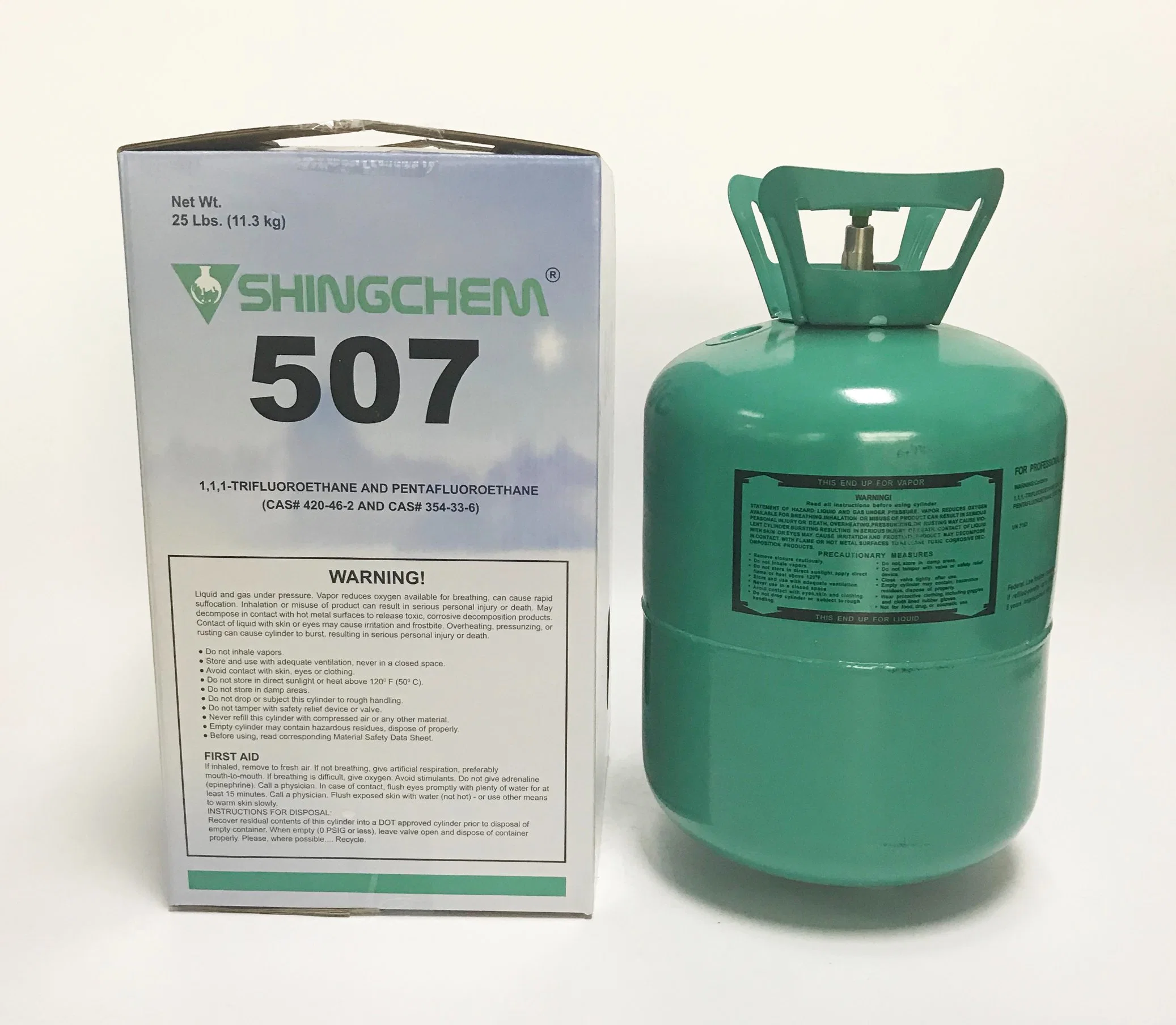 Sell Good Price Refrigerant Gas R507A High quality/High cost performance  R507 Refrigerant Gas 11.3kg Disposable Cylinder