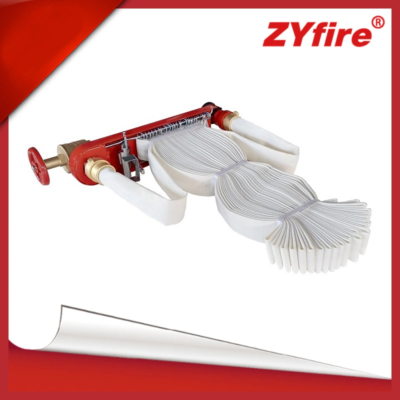 Mangueira de água Layflat revestida a branco Zyfire com revestimento PU para Armário de bombeiros