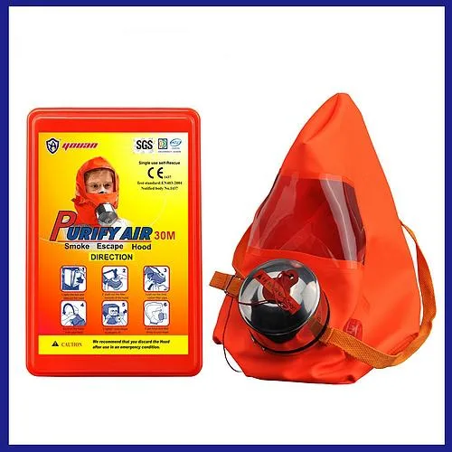 PPE Plus Emergency Fire Smoke Mask Escape Hood Fire Mask