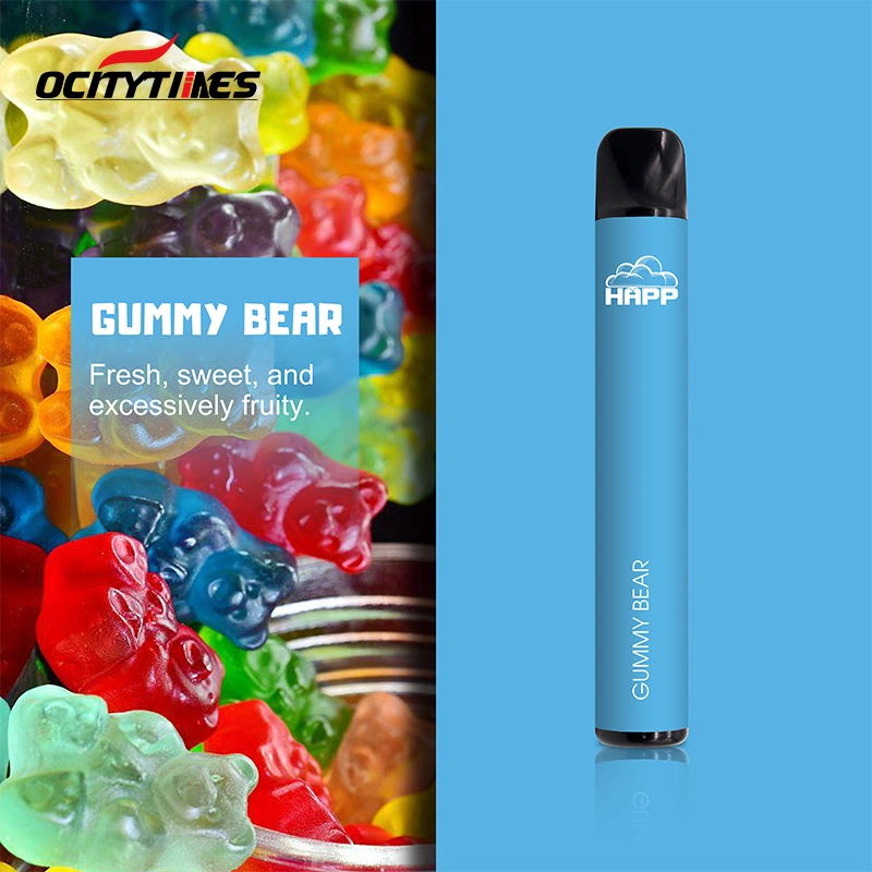 OEM ODM 800 puff Vape estilo pluma azul desechable cigarrillo E Raz Pod