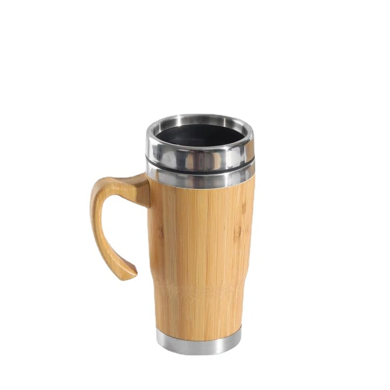 Wholesale/Supplier Eco Friendly Bamboo Beer Bottles Stainless Steel Coffee Travel Car Mug in Stock