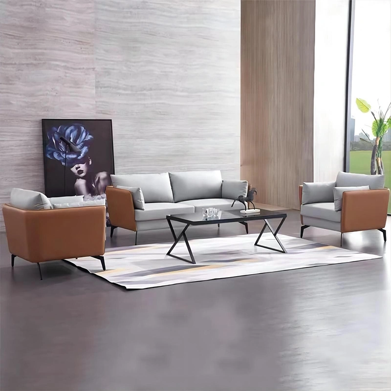 المصنع السعر تصميم عصري أثاث منزلي غرفة معيشة جلد أريكة يمكن تحويلها إلى كرسي