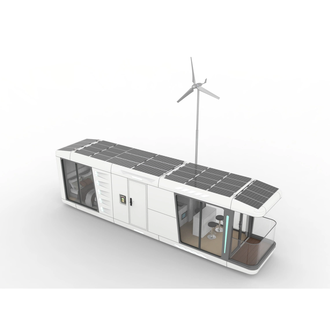Marine Dancer Green Energy Solar Power Wind Power Prefab Capsule House