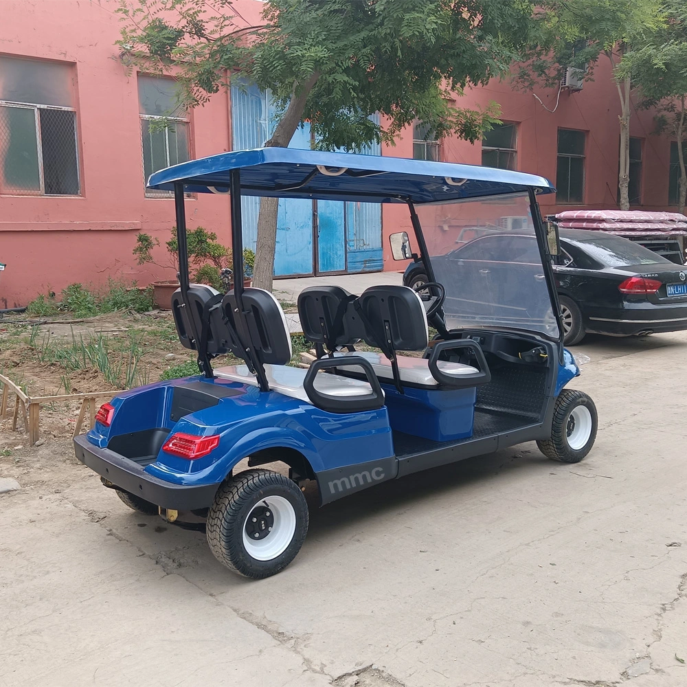 CE Approved 4 Seat Blue Golf Car Low Price Electric Golf Carts for Sale