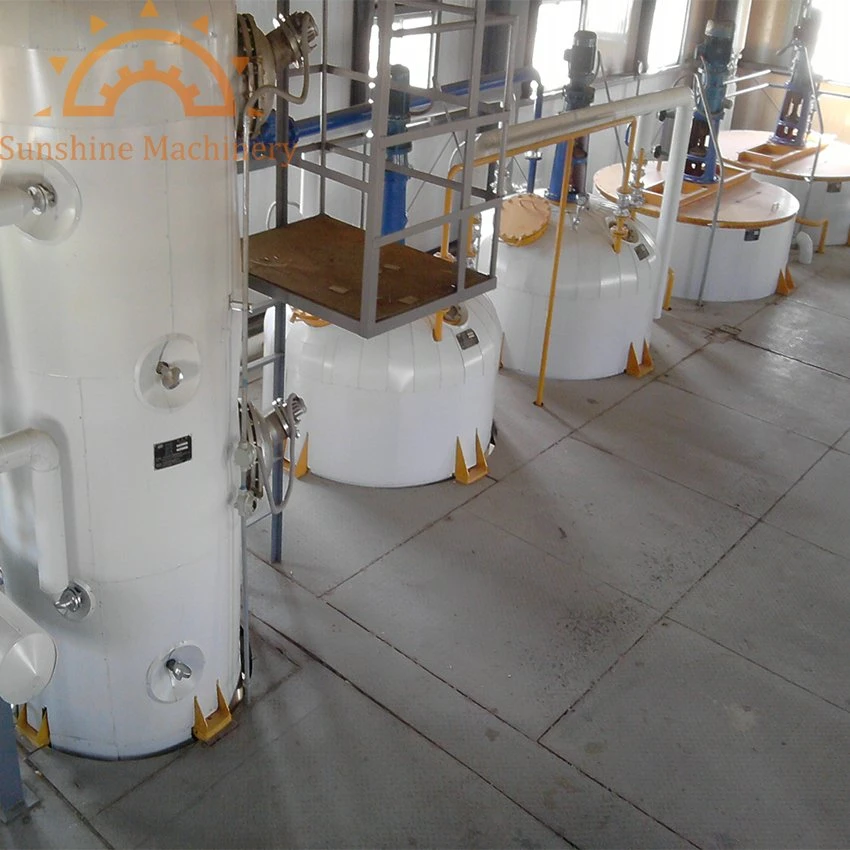 12t/D Soybean Palm Cotton Seeds Groundnut Oil Refining Equipment