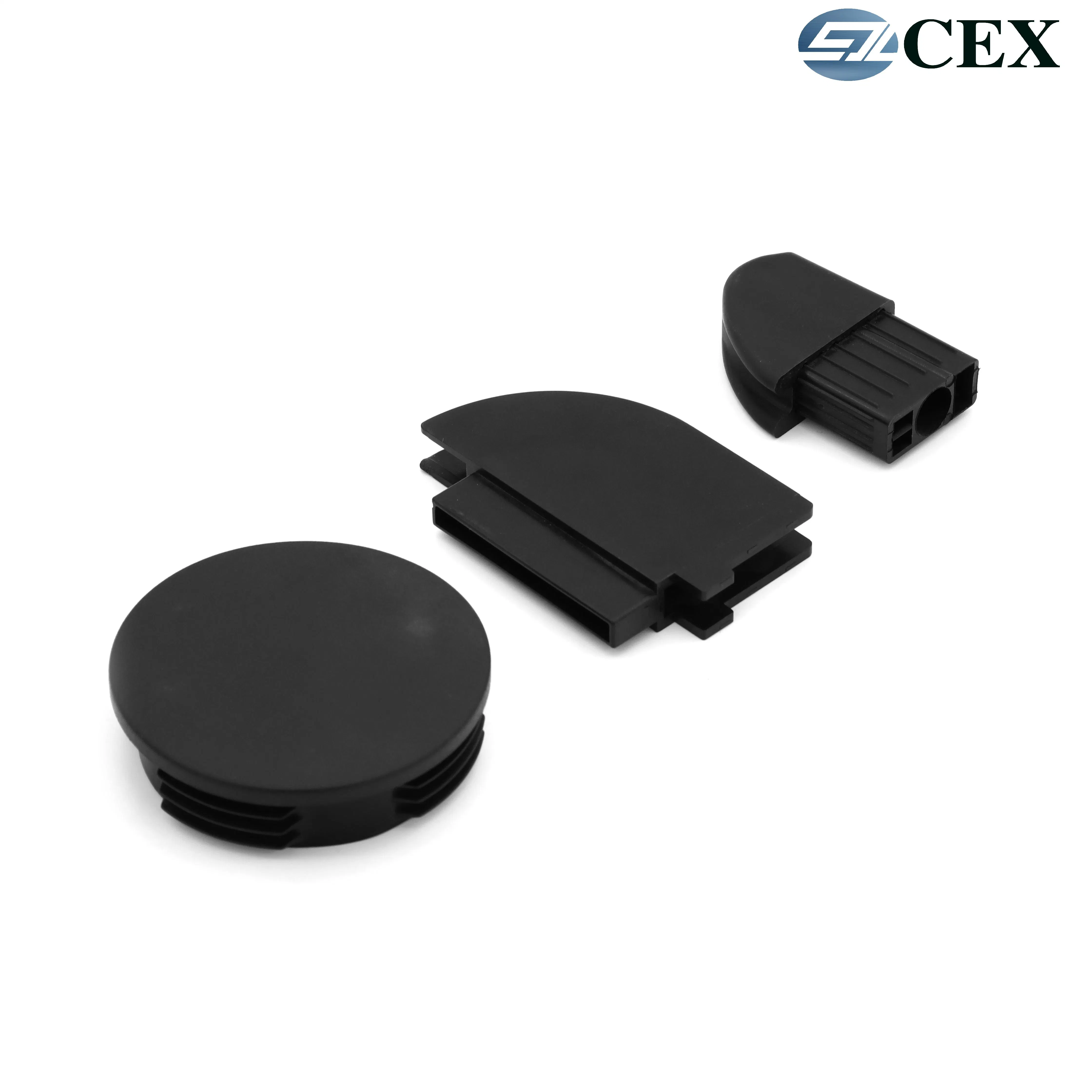 Custom-Made Nylon Pipe/Bottle Plugs Plastic Screw End Caps Small Black Plastic Caps