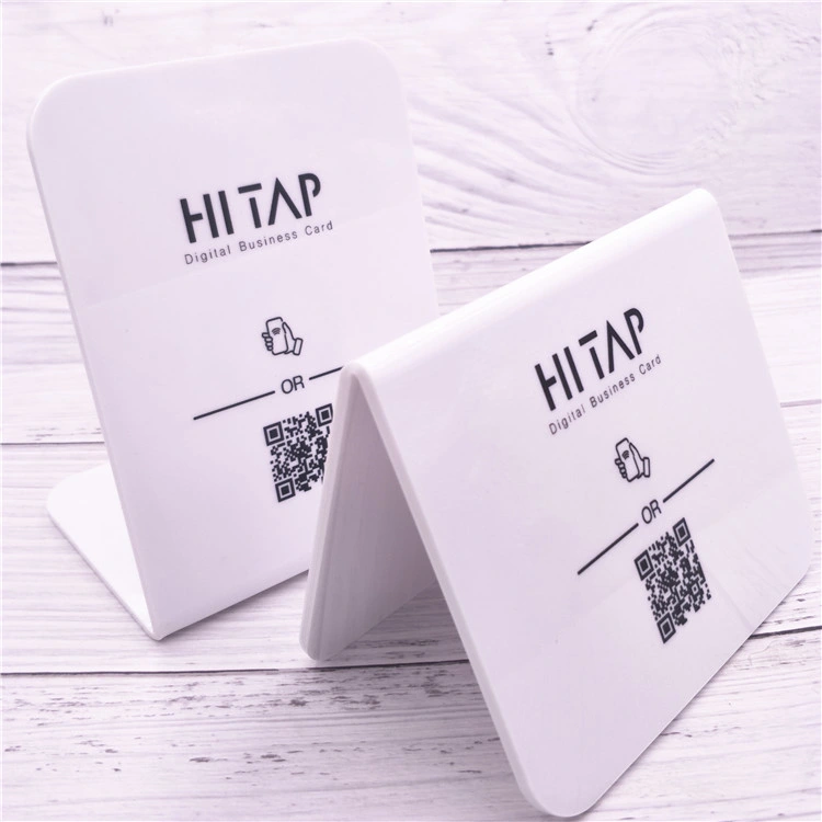 Tap to Go Link Programmable NFC Restaurant Menu Holder Bar Sign Menu Holder Table Number Stand Clear Acrylic Table Stand