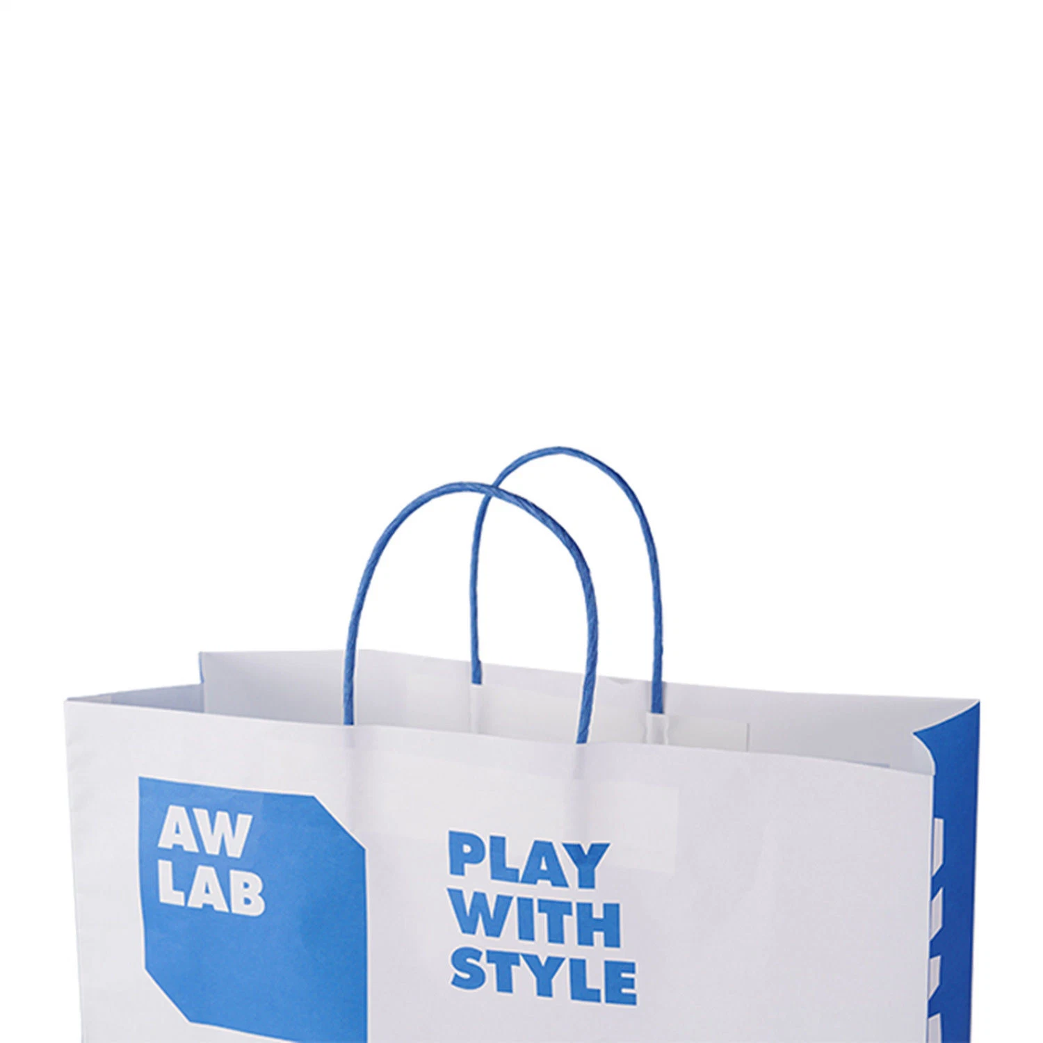 Biodegradable White Kraft Paper Take-out Food Grocery Bag