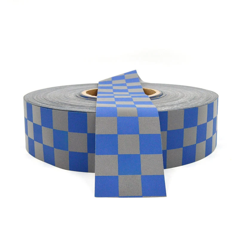 Special Custom Logo Printed Reflective Check Tape for Garment