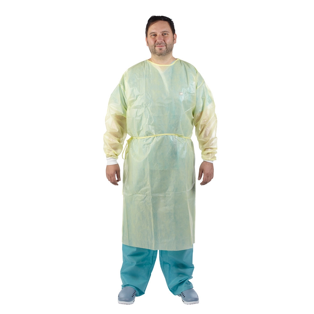 Custom Disposable Clothes PP 25 GSM Non Woven Isolation Gown