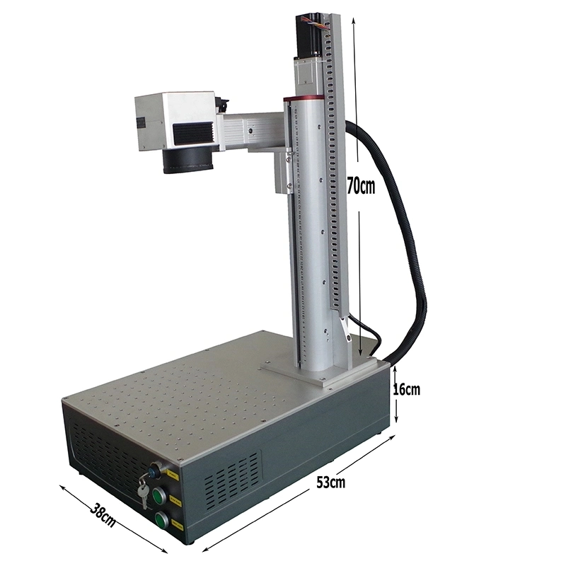 20W 30W Jpt Mopa Color Fiber Laser Marking Machine for Stainless Steel Raycus Laser