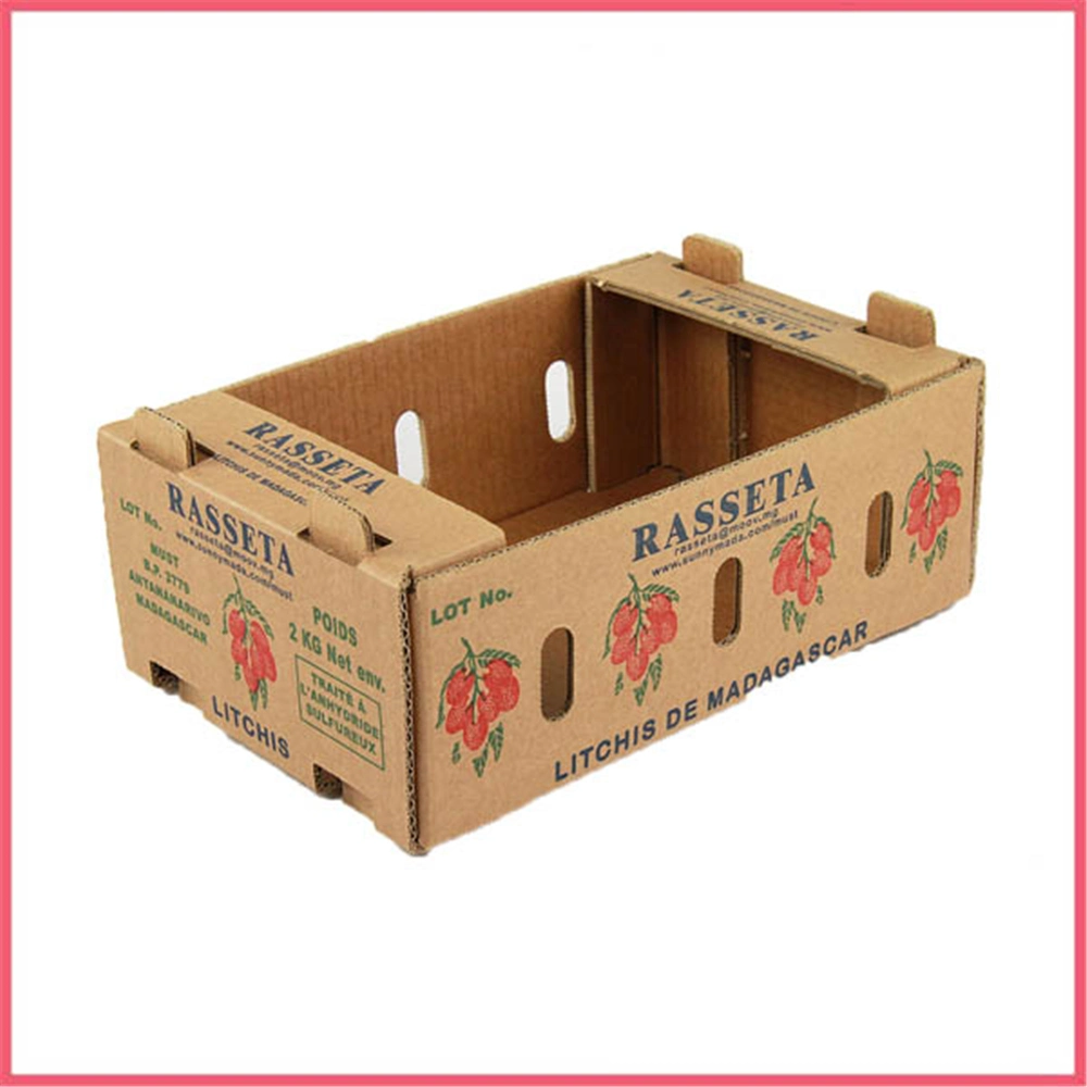 Custom Logo Printed Corrugated Cardboard Paper Export Fruit Packing Packaging Box Carton Manufacturer Supplier Factory