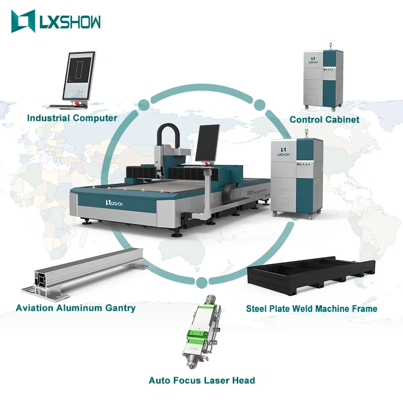 Chinese Brand Stainless Steel CNC Metal Fiber Laser Cutter Machine