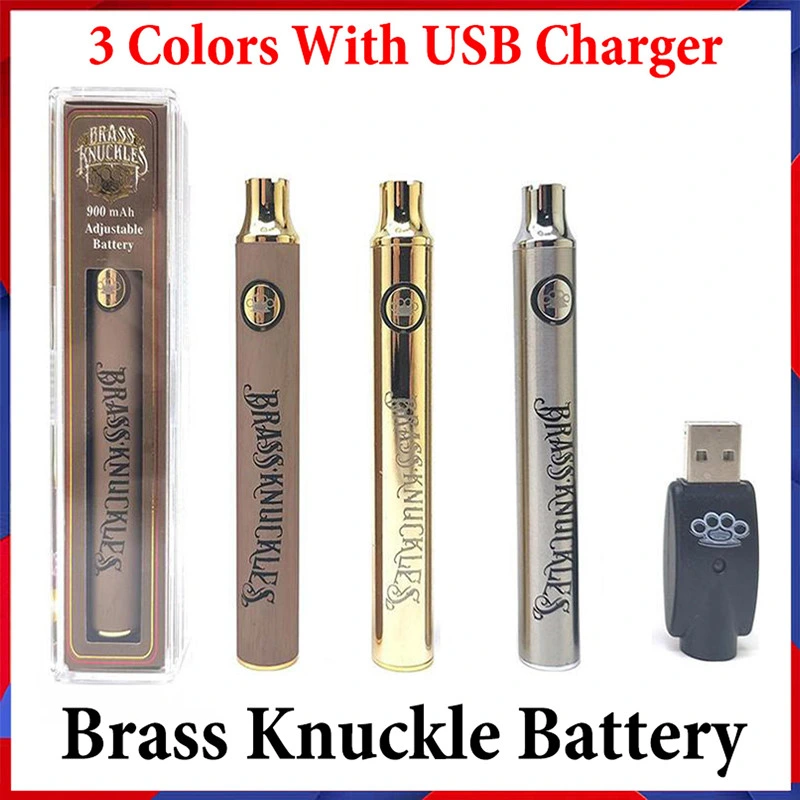 E 510 cigarros 900mAh bateria Brass Knuckles Caneta Vape da Bateria