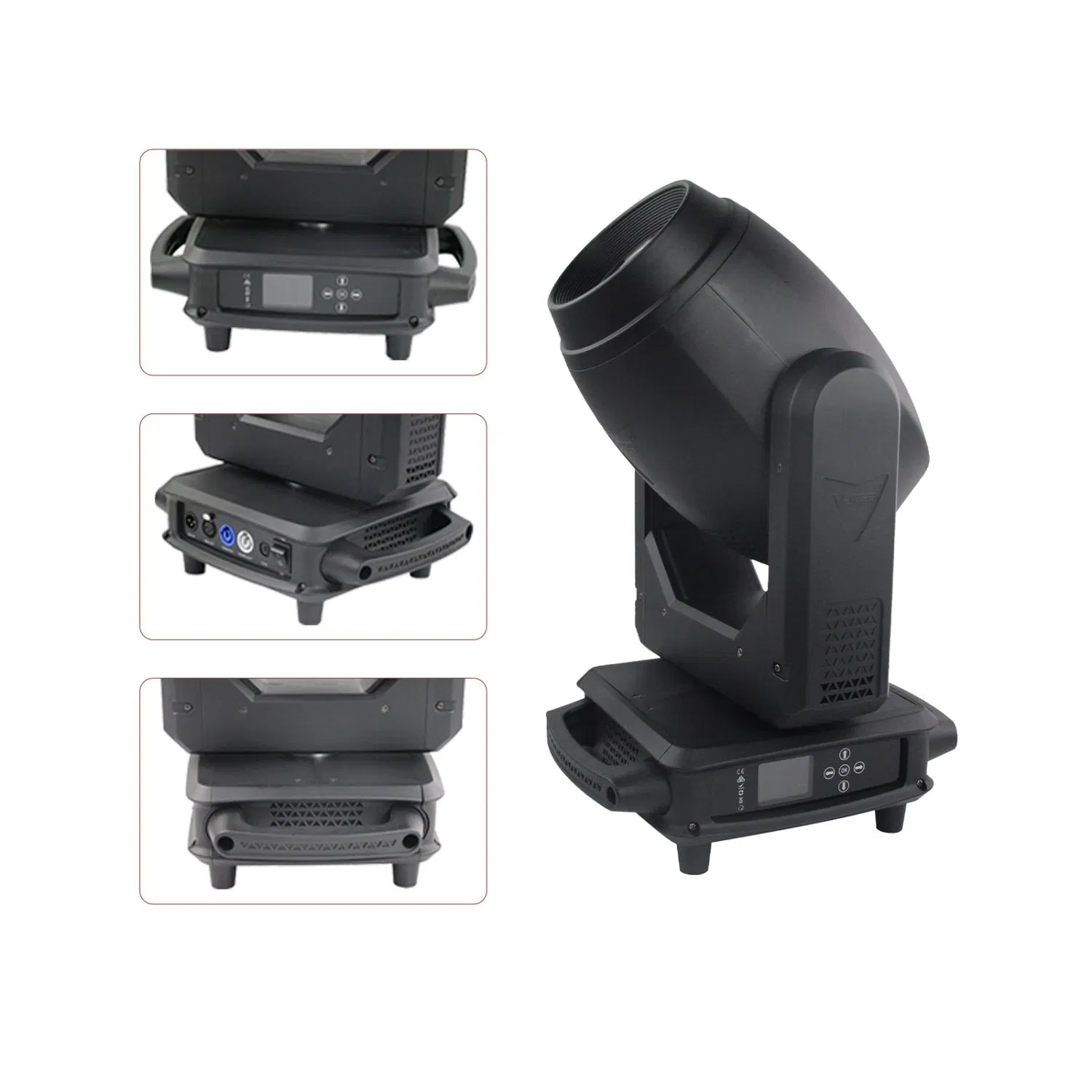 V-Show 2PCS with Case 200 W 3 in 1 LED Moving Head Light with Zoom Function Stage Fixture