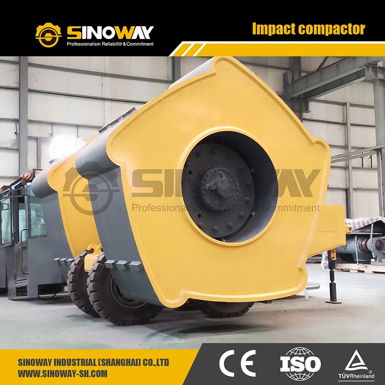 High Energy Impact Compaction Equipment 25 Kj Pentagon Impact Roller