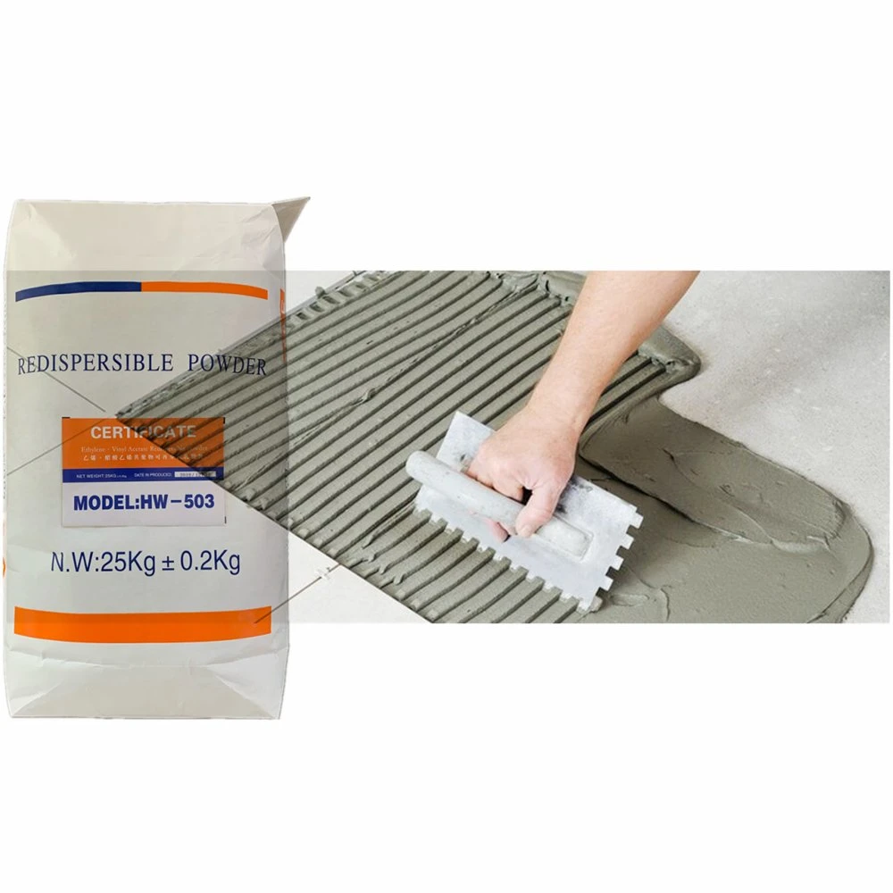 Rendimiento de alta calidad/alto costo y barato de polímero de químicos en polvo modificado de cerámica de mortero Thinset Flexible fuerte base de cemento adhesivo de azulejo Vae RDP