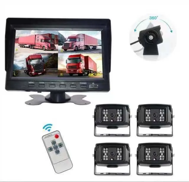 9inch 4CH 1080p Videoaufnahme Auto Monitor mit Rückansicht Kamera