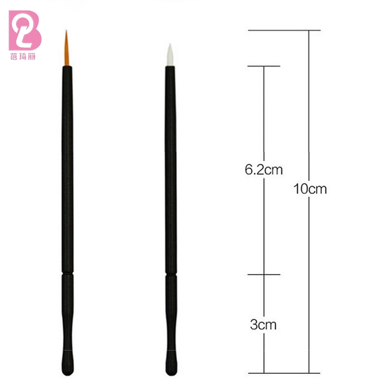 Beiqili Disposable Eyeliner Makeup Brushes Applicator Cosmetic Eye Wands Eyeliner Brush Applicator for Lip Liners, Eye Makeup, Eyelashes and Detail Painting