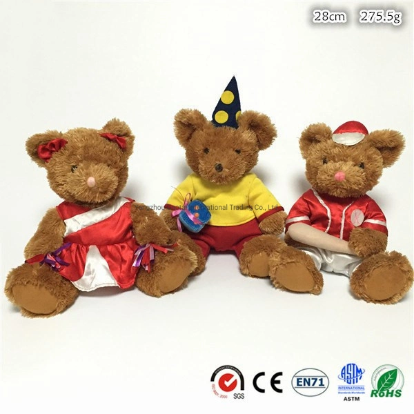 Adorável recheado animais Design Personalizado Natal Teddy Bear Soft Peluche