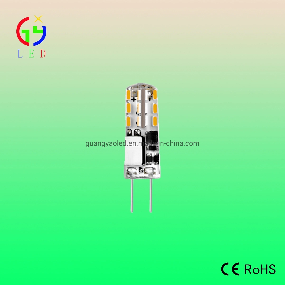 diseño compacto de 24G4 LED SMD 3014 insertar lámparas LED, lámparas de tapón de G4 recubierto con silicona, LED G4 Lámparas de techo de cristal de luz colgantes