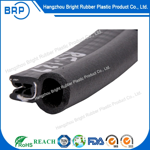 Extruded Rubber Products Black Foam EPDM Rubber Extrusion