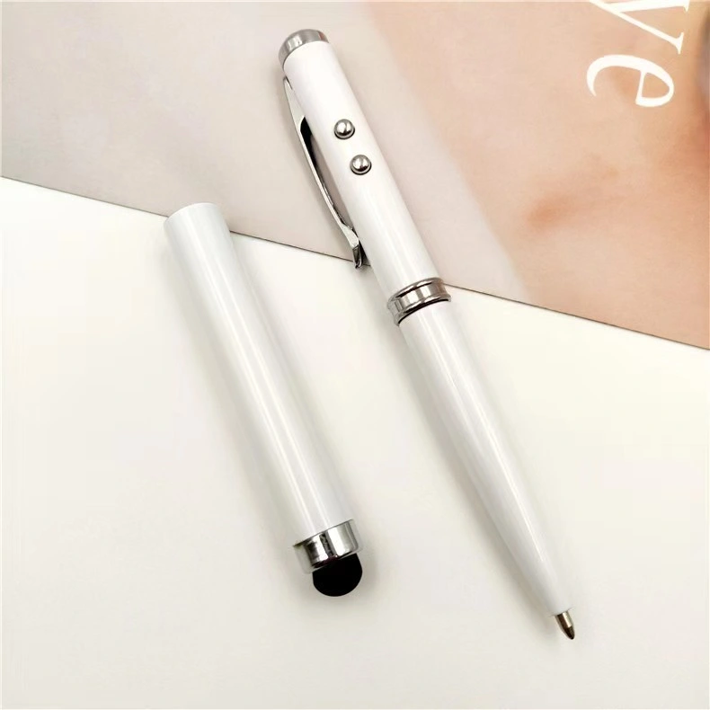 Custom Logo 4in1 Stylus Touch Screen Pen Multi-Functional Pen Ballpoint