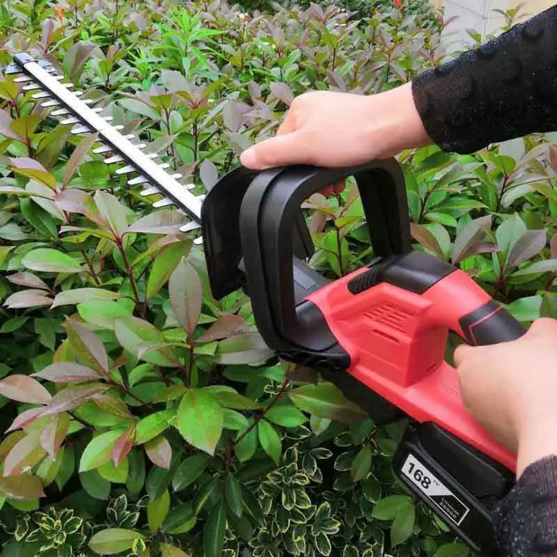 with Battery and Fast Charger Hedge Trimmer Electric Hedge Trimmer