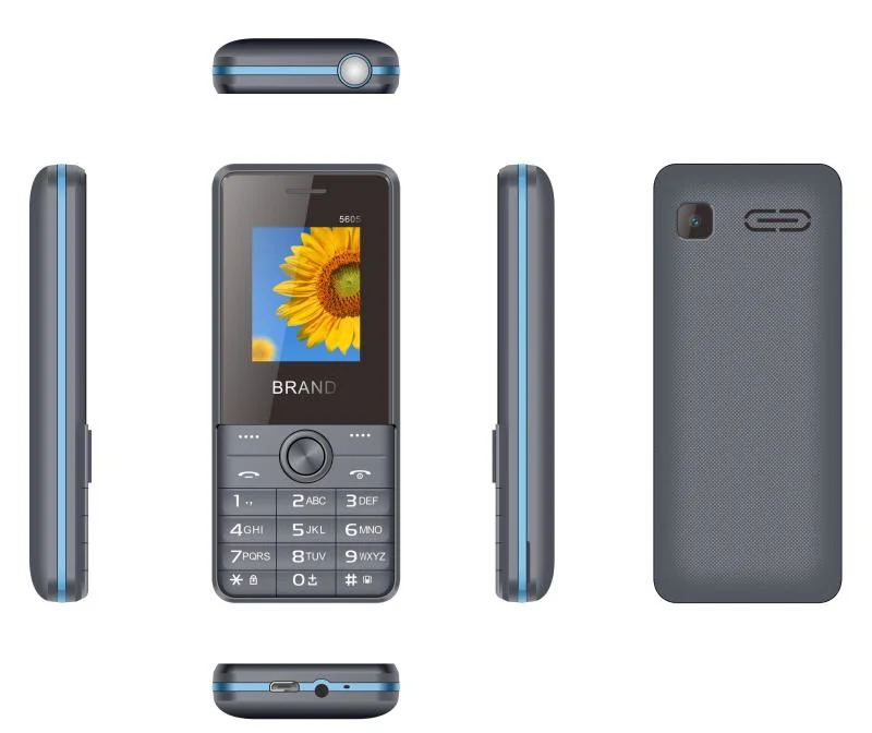 Color Optional 2g Bar Feature Phone with Flash Light and Large Battery Capacity Suitable for The Elderly People