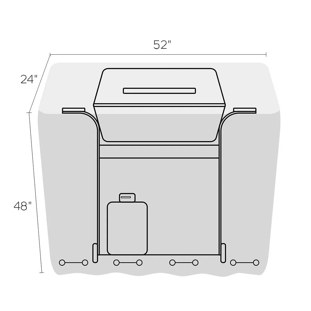 Résistant aux UV Anti-Fading Heavy Duty tissu Oxford Barbecue Barbecue couvre